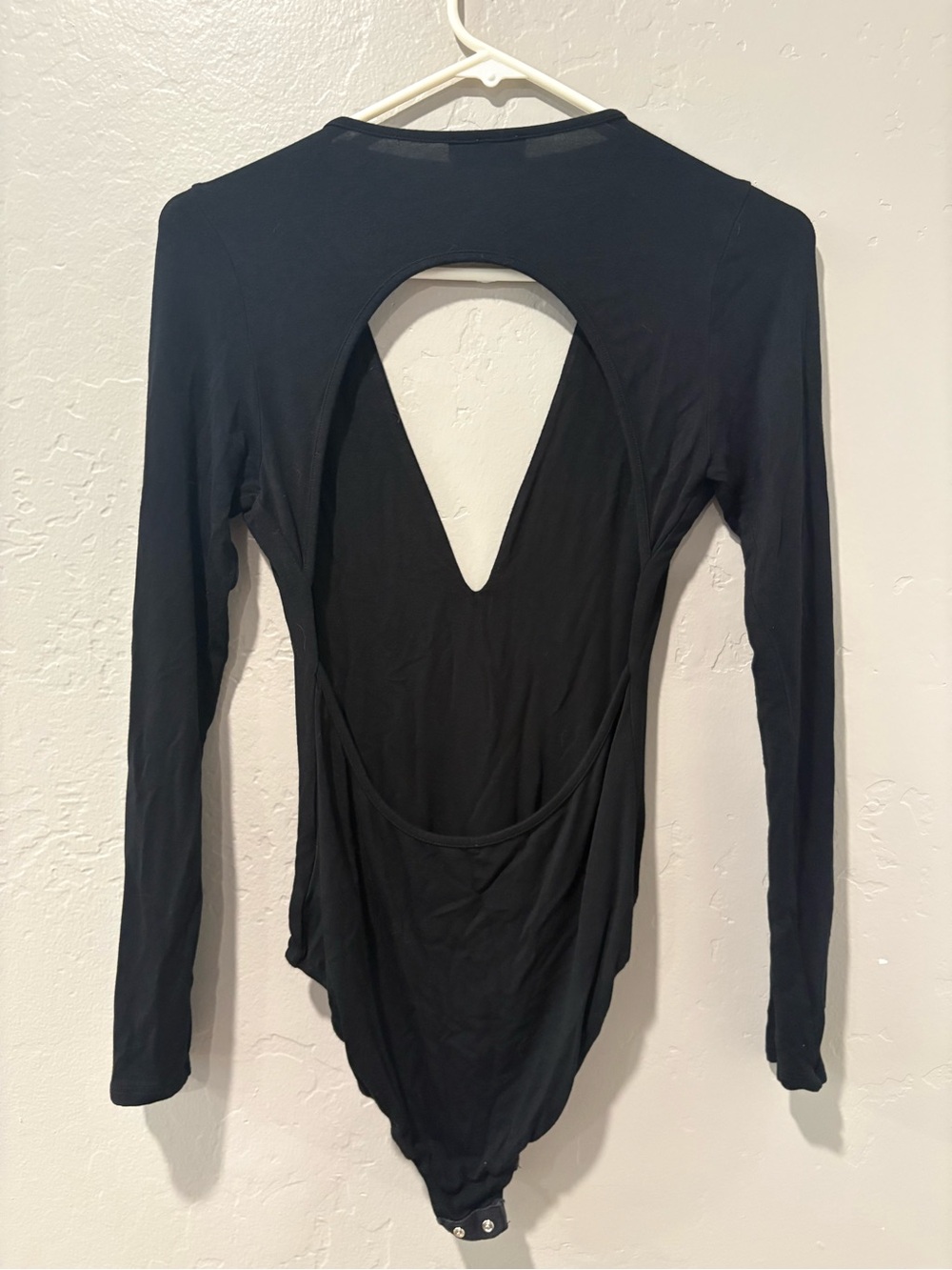 Out From Under Black Long Sleeve Open Back Bodysuit - Picture 8 of 8